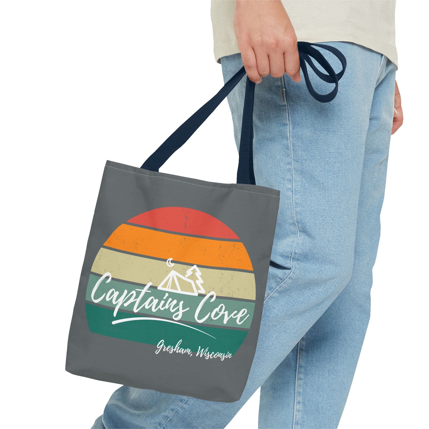 Gray Cove Tote Bag (AOP)