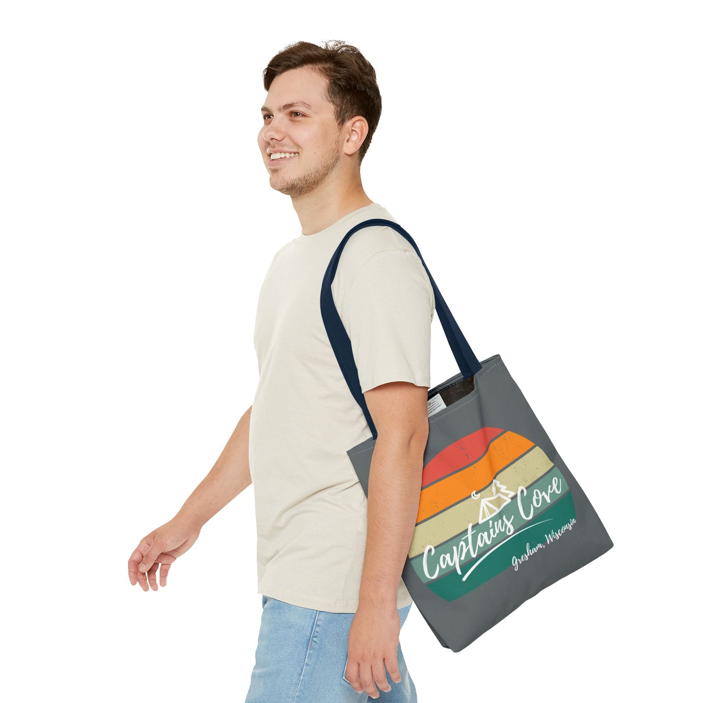 Gray Cove Tote Bag (AOP)