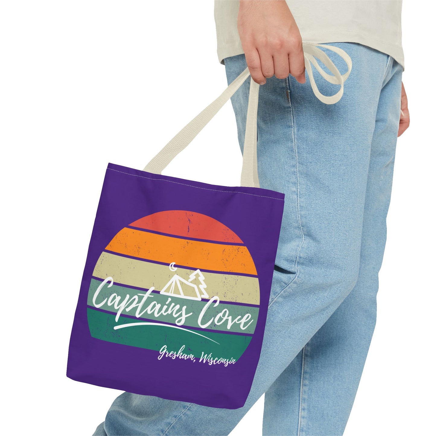 Purple Cove Tote Bag (AOP)