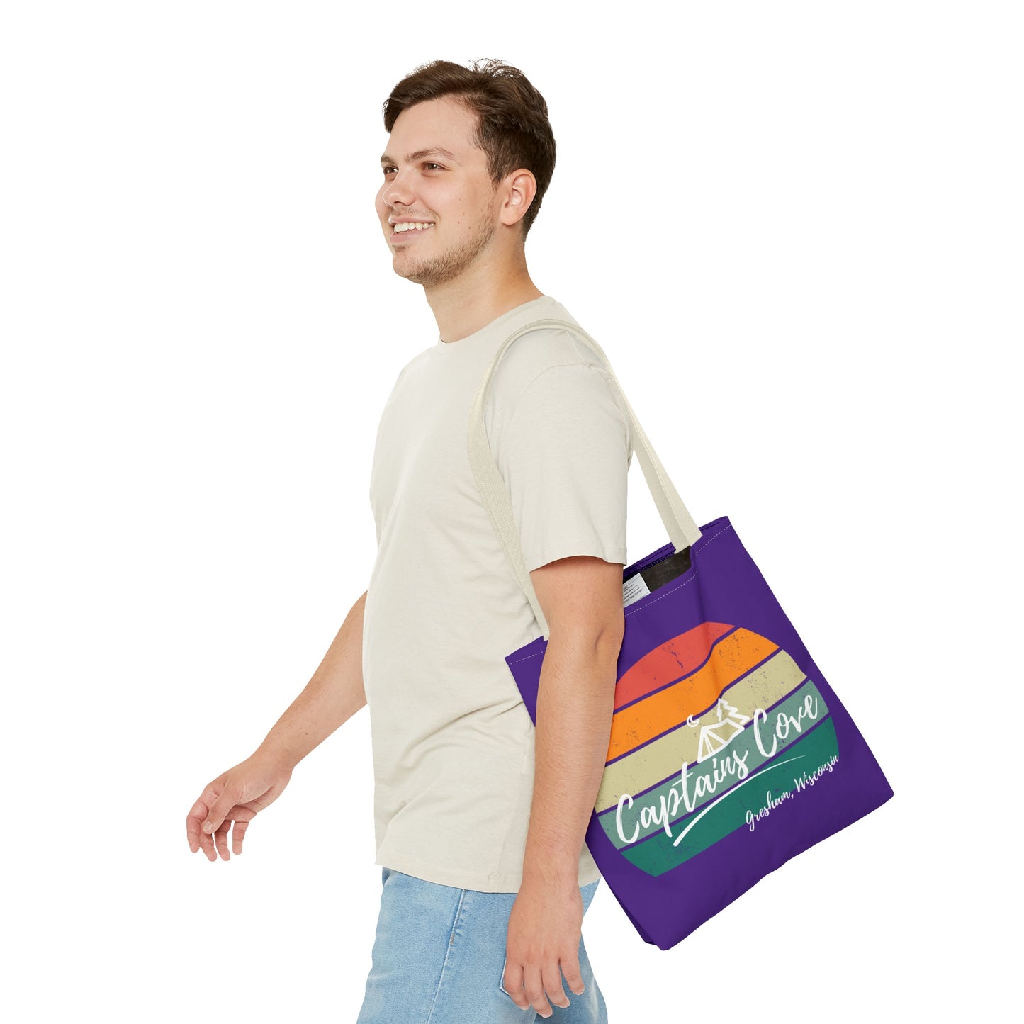 Purple Cove Tote Bag (AOP)
