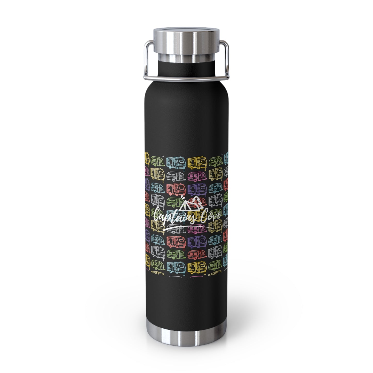Navy or Black Copper Vacuum Insulated Bottle, 22oz