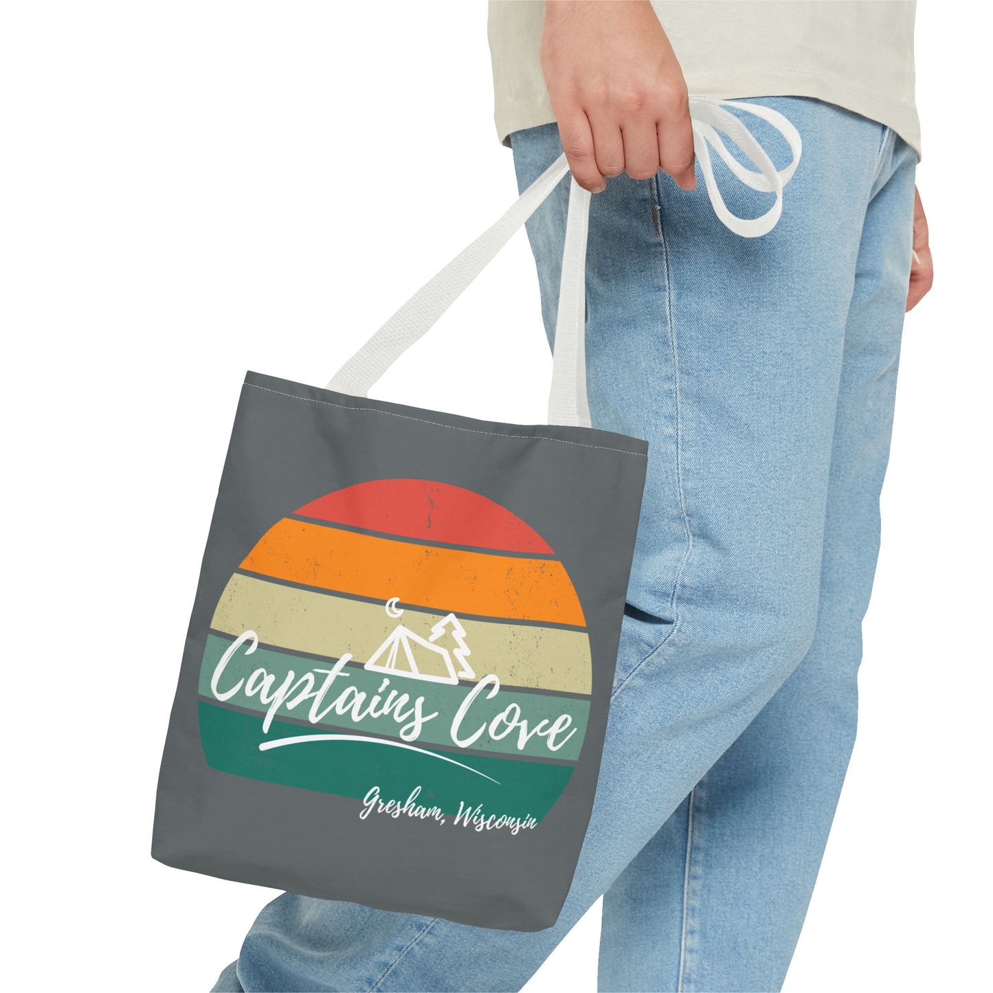 Gray Cove Tote Bag (AOP)