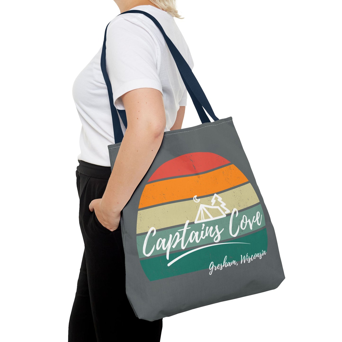 Gray Cove Tote Bag (AOP)