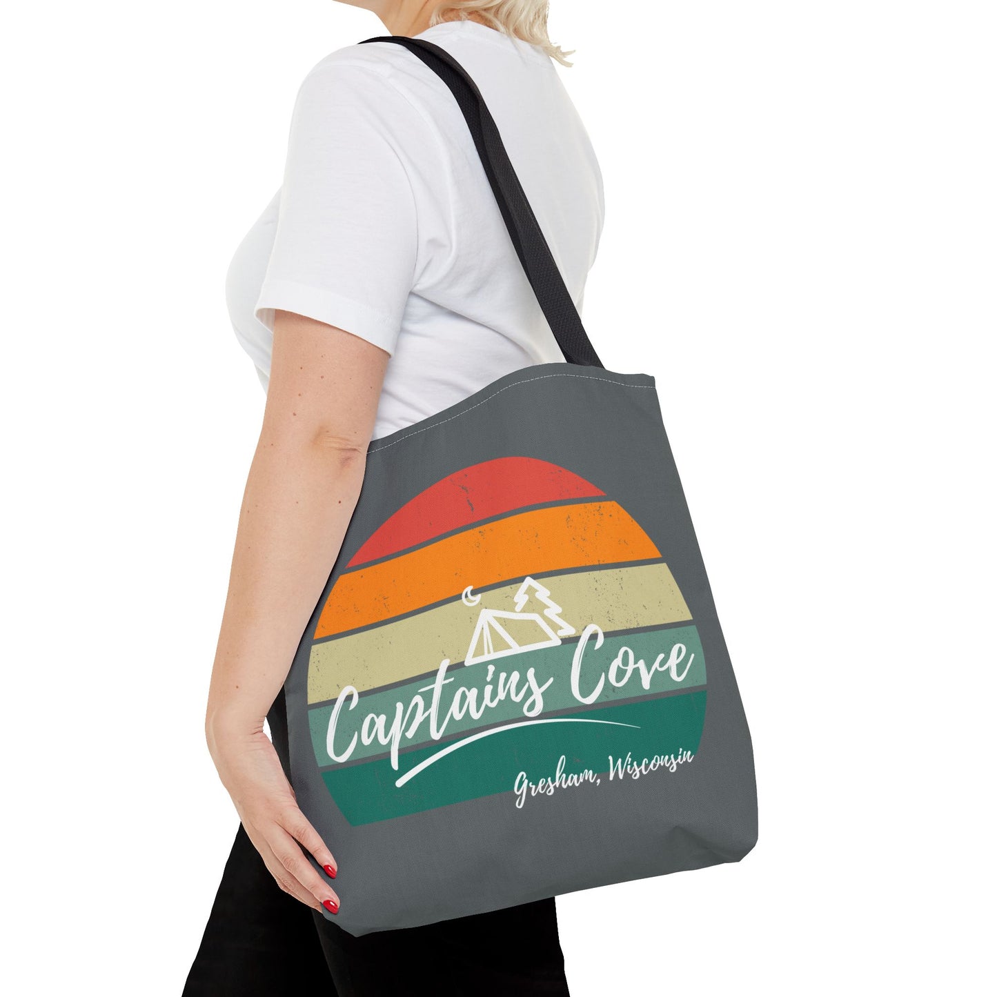 Gray Cove Tote Bag (AOP)