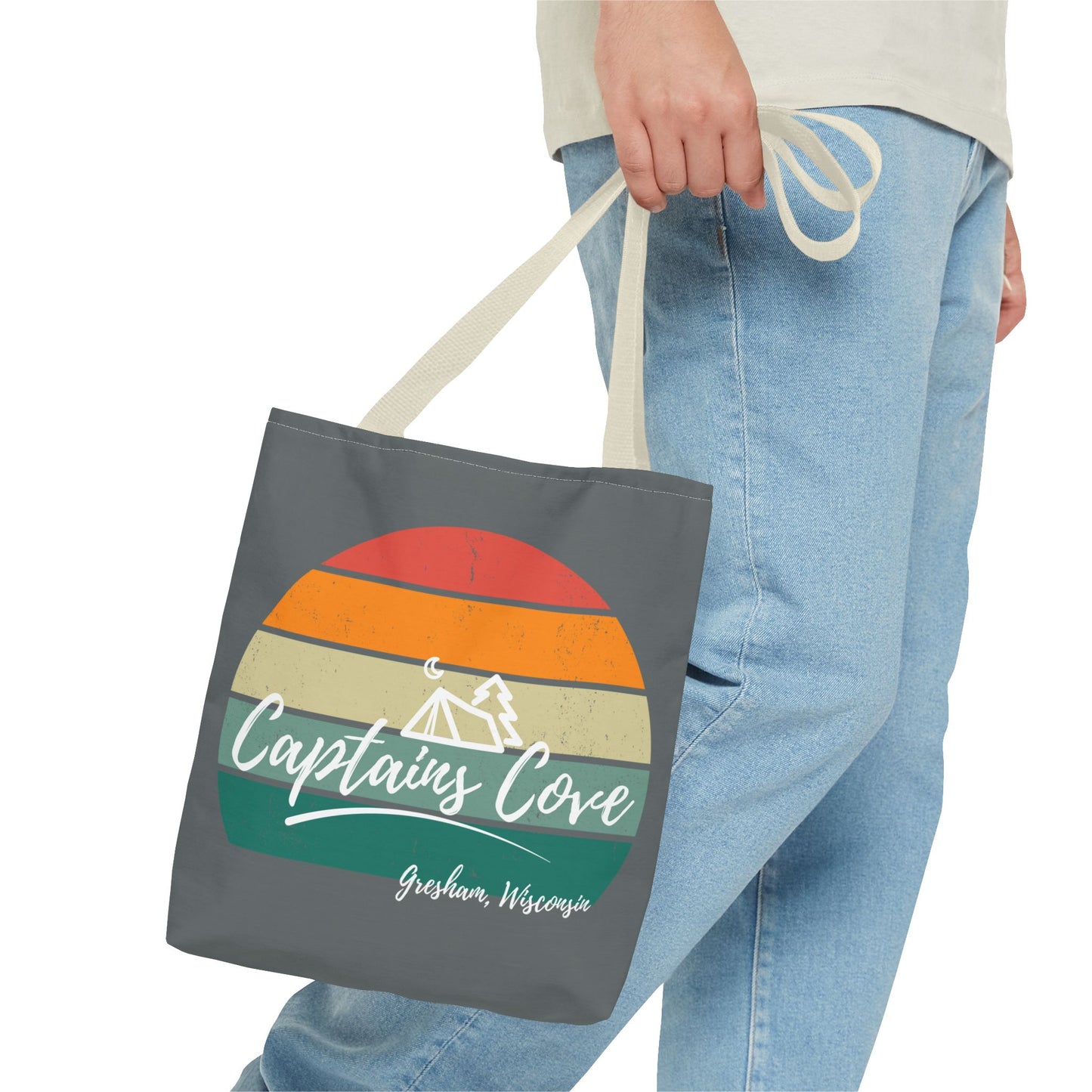 Gray Cove Tote Bag (AOP)