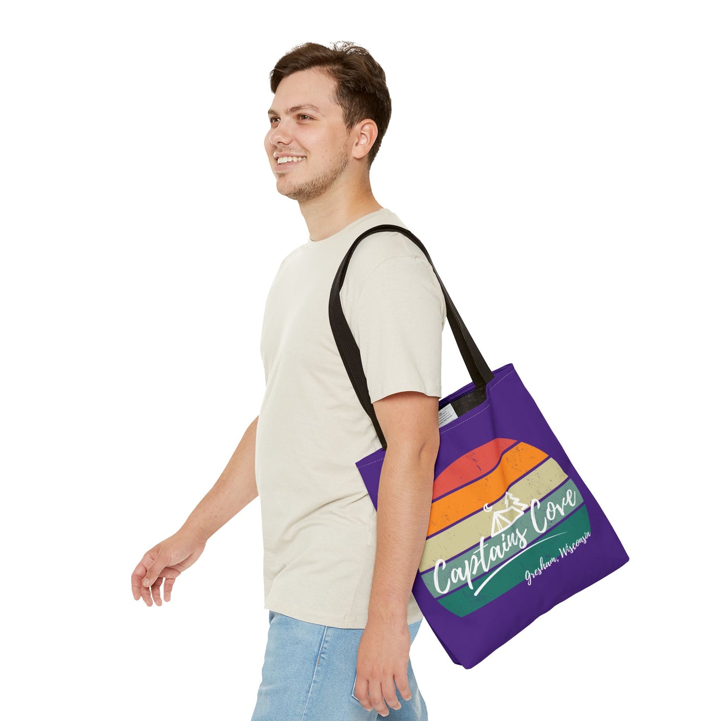 Purple Cove Tote Bag (AOP)