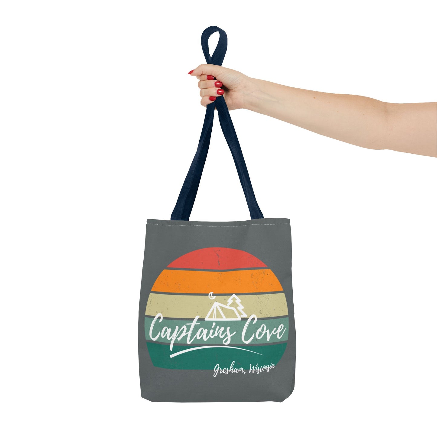 Gray Cove Tote Bag (AOP)