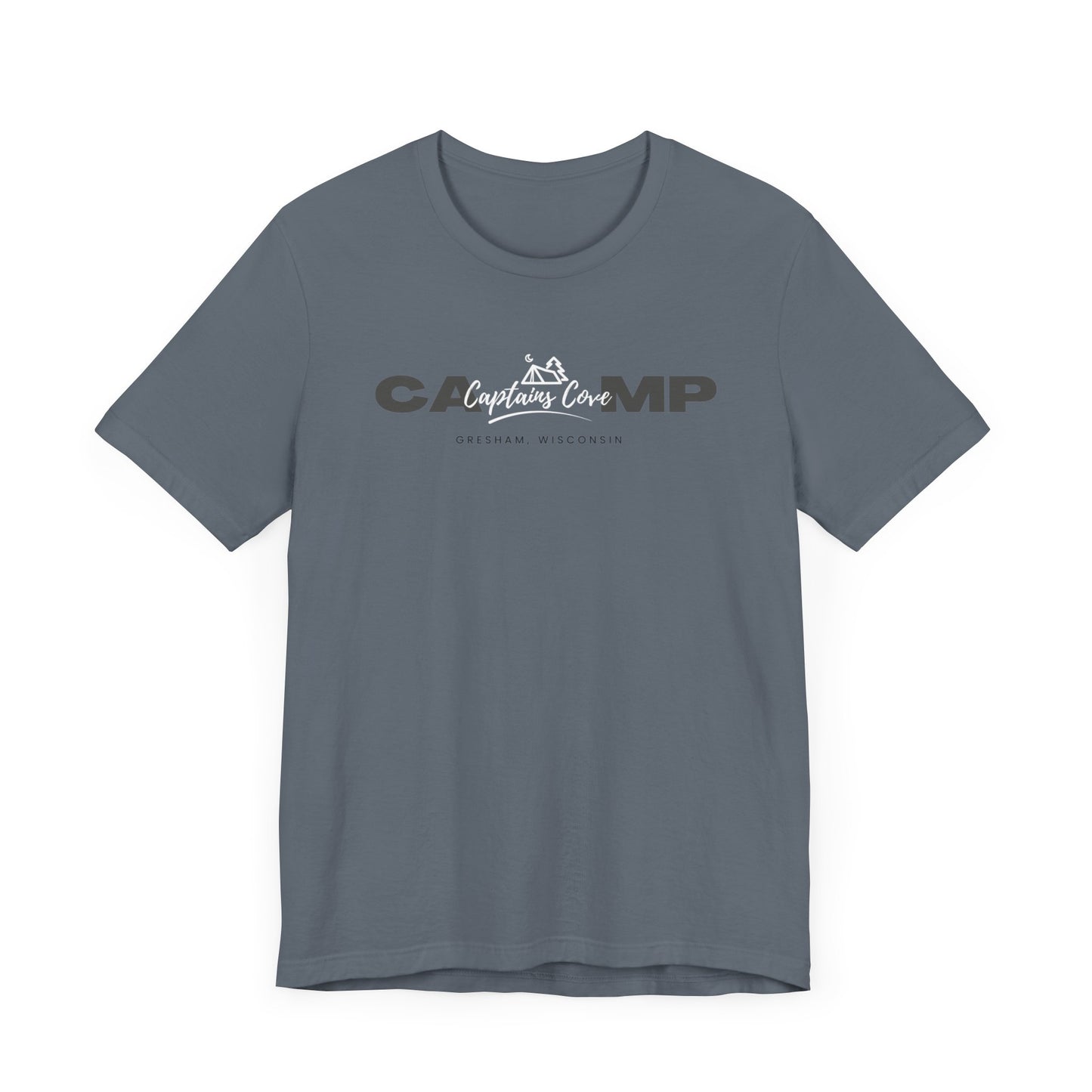 Gray & White Logo- Unisex Jersey Short Sleeve Tee