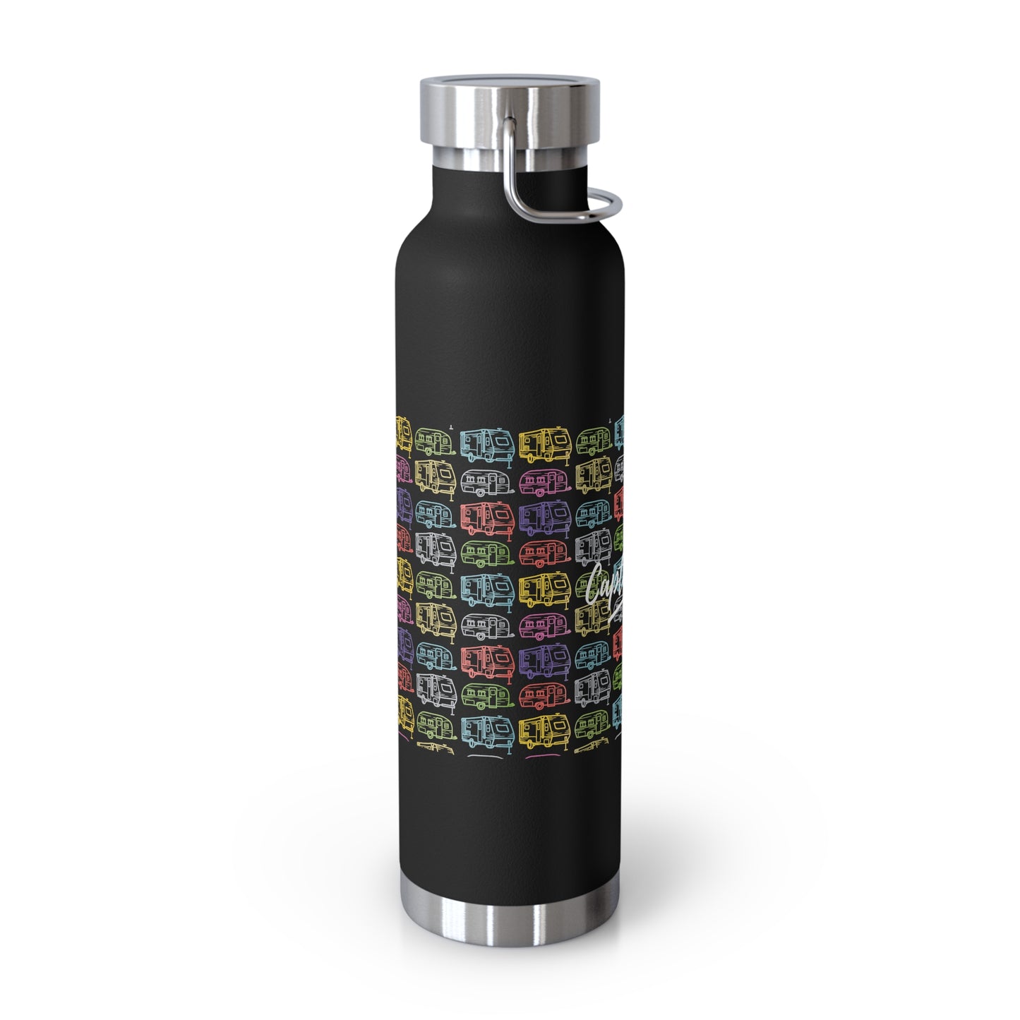 Navy or Black Copper Vacuum Insulated Bottle, 22oz