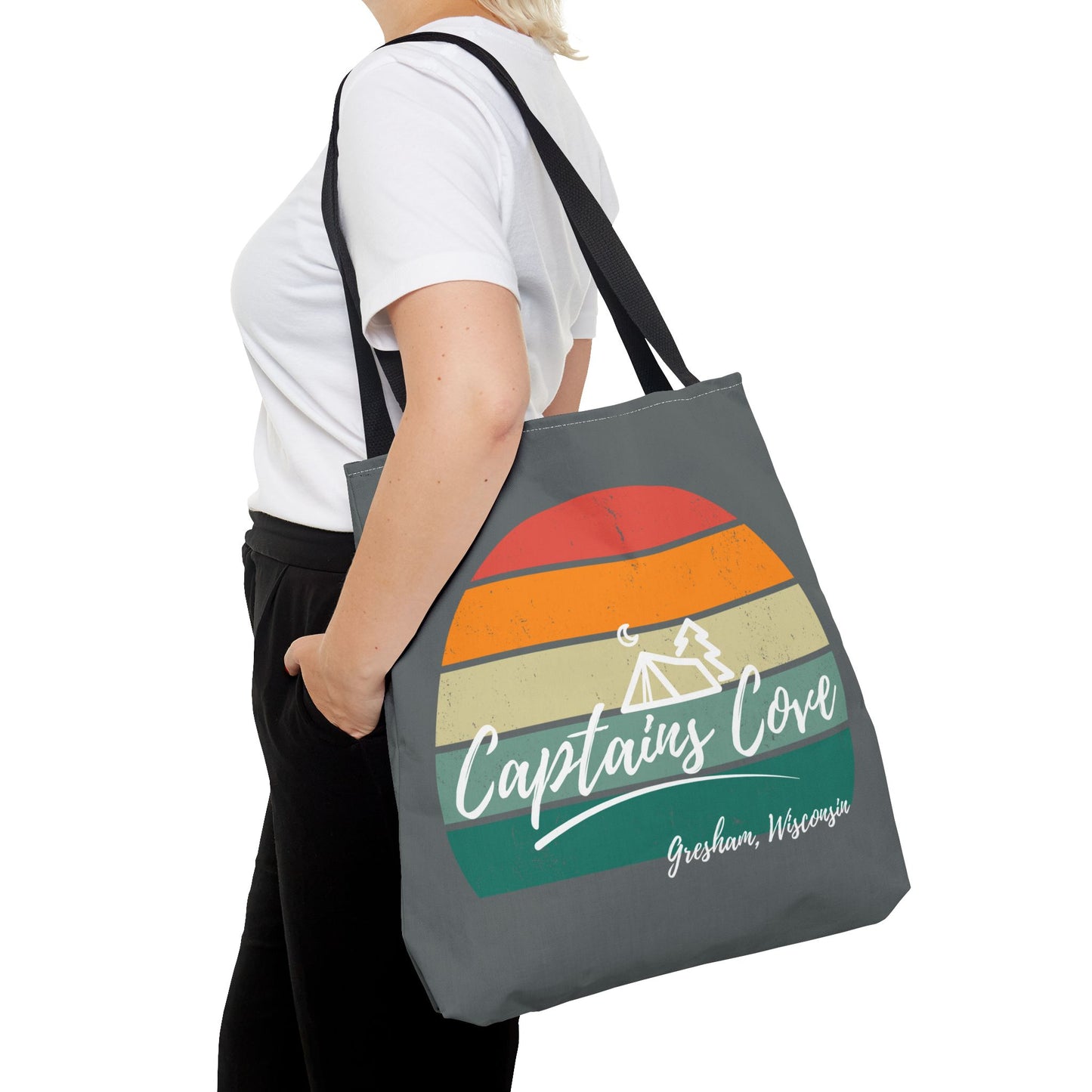 Gray Cove Tote Bag (AOP)