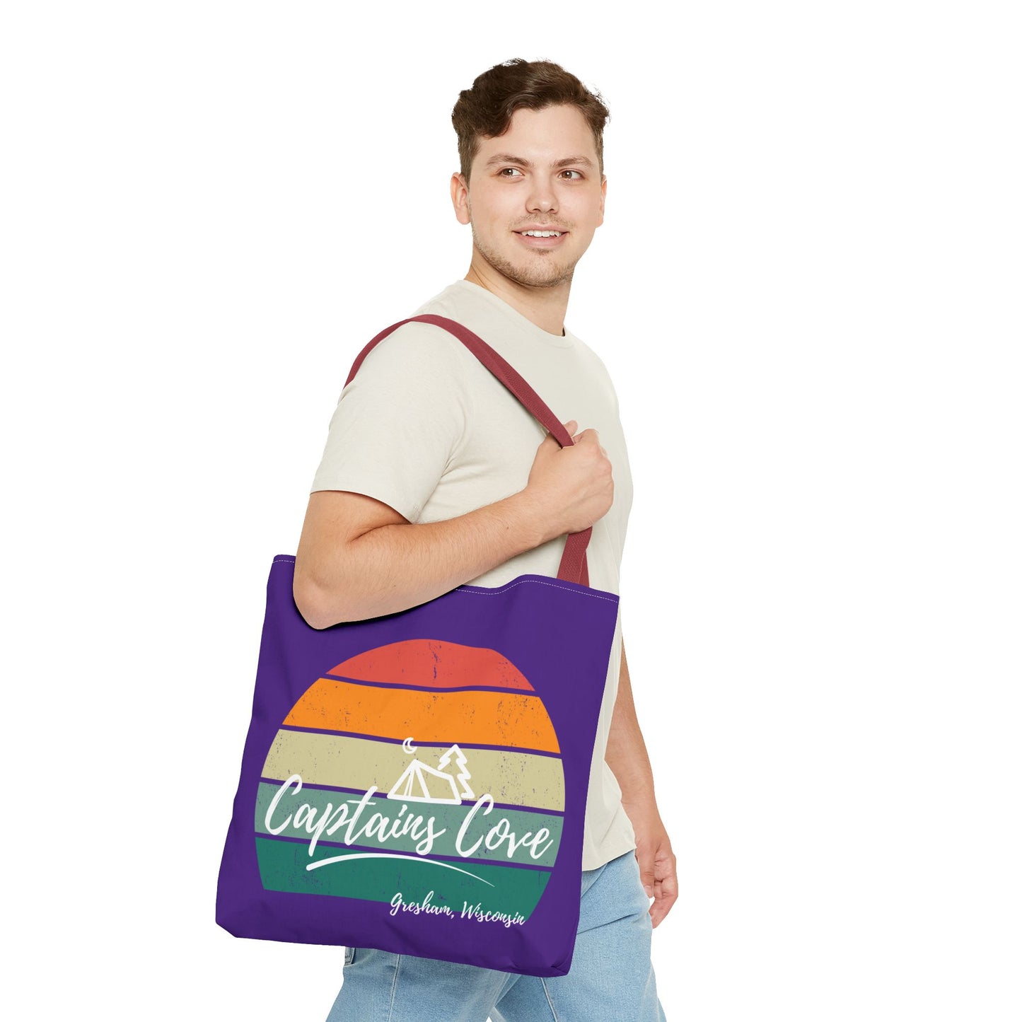 Purple Cove Tote Bag (AOP)