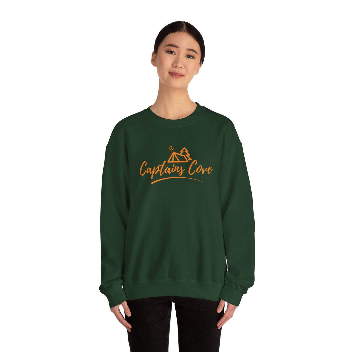Classic Crew (Gold Print) Unisex Heavy Blend™ Crewneck Sweatshirt