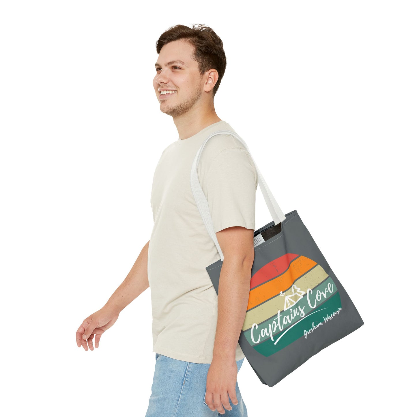 Gray Cove Tote Bag (AOP)