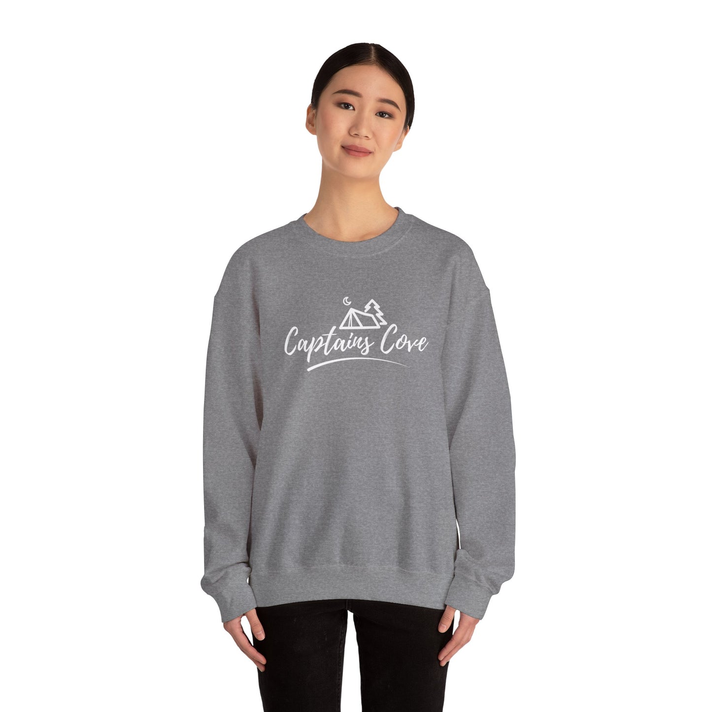 Classic Logo (White) Unisex Heavy Blend™ Crewneck Sweatshirt