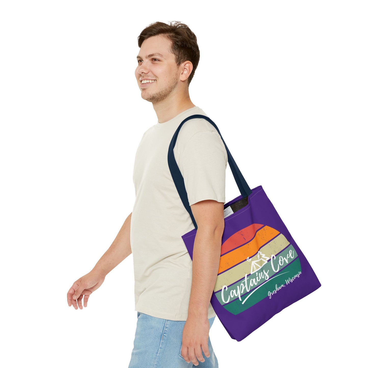 Purple Cove Tote Bag (AOP)