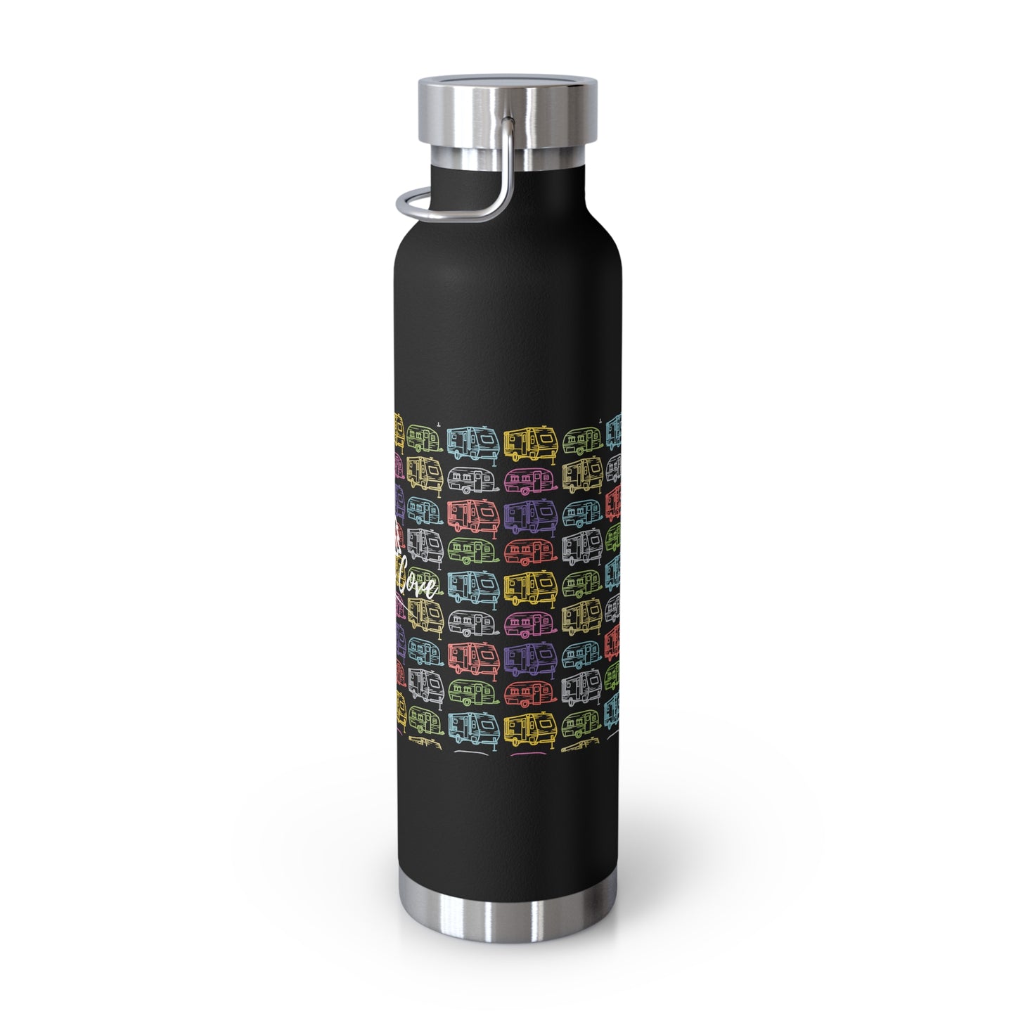 Navy or Black Copper Vacuum Insulated Bottle, 22oz