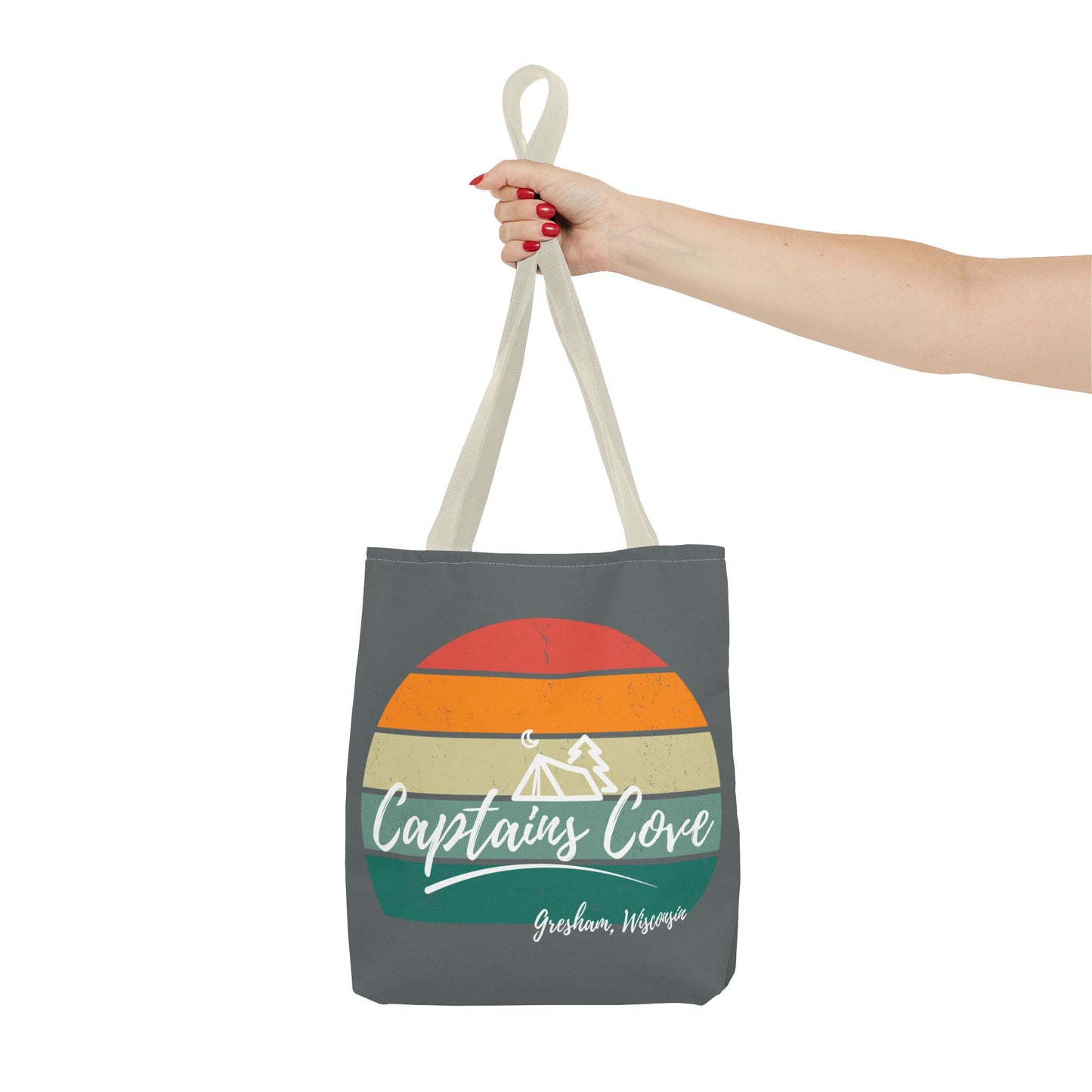 Gray Cove Tote Bag (AOP)