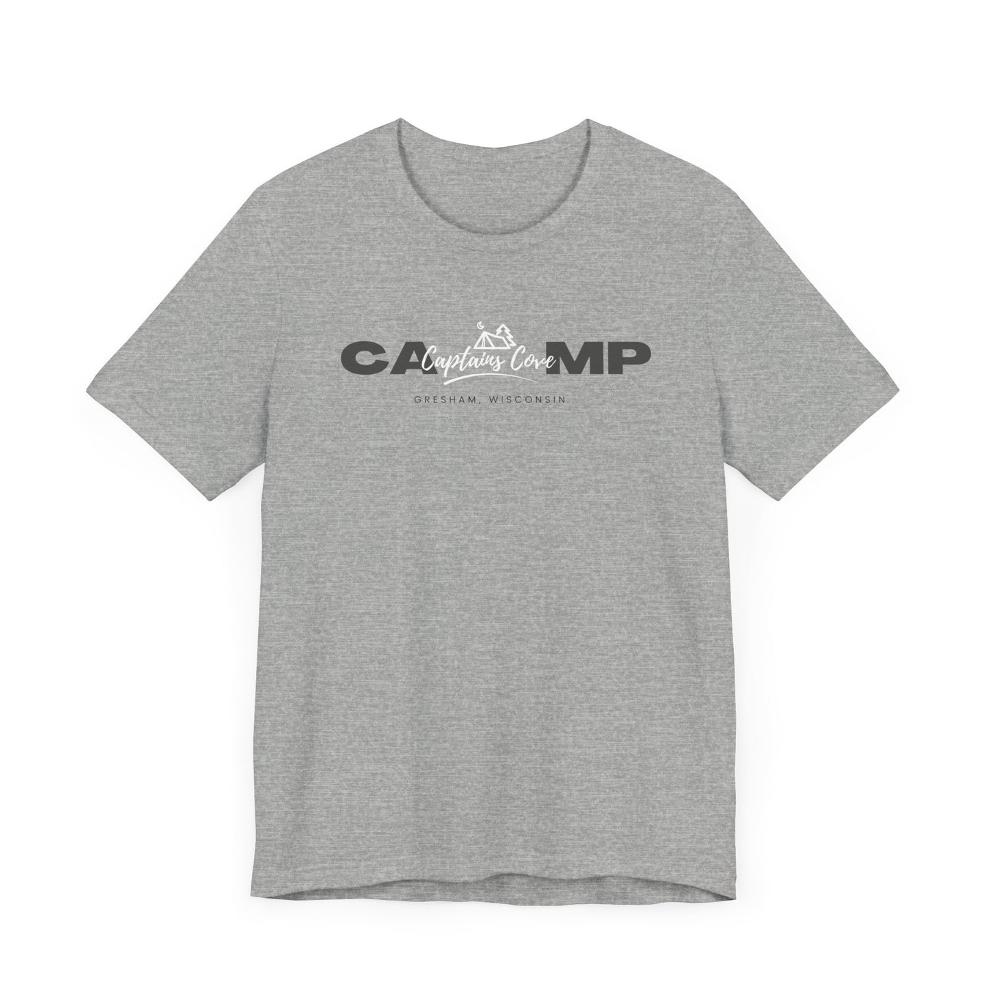 Gray & White Logo- Unisex Jersey Short Sleeve Tee