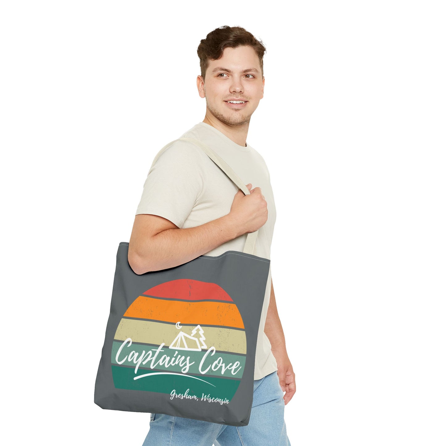 Gray Cove Tote Bag (AOP)