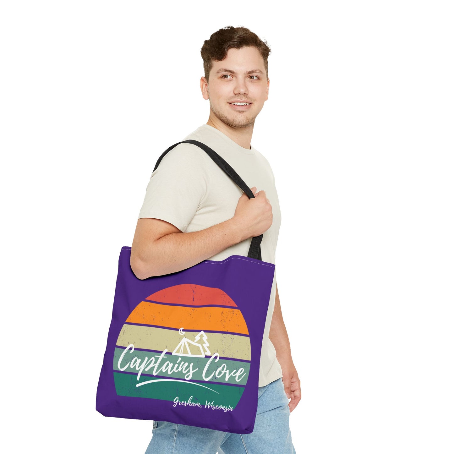 Purple Cove Tote Bag (AOP)