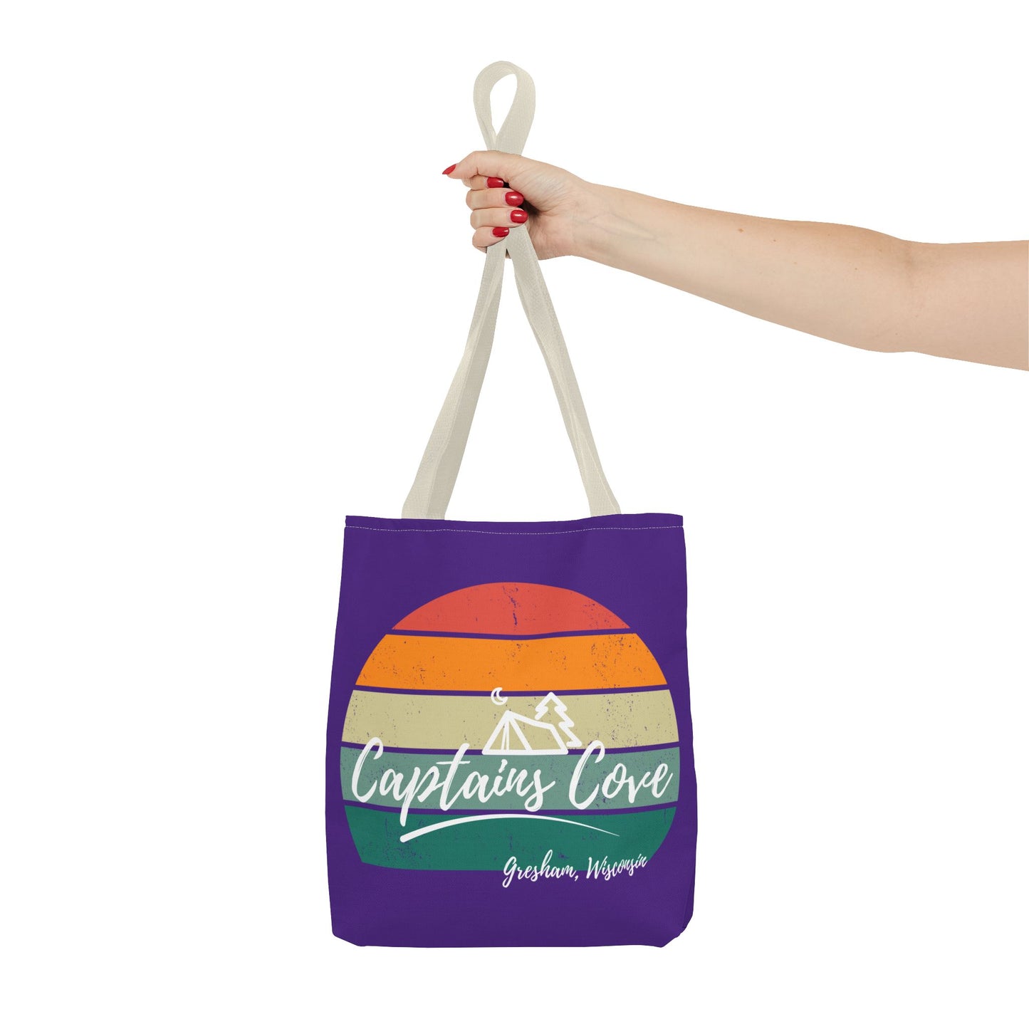 Purple Cove Tote Bag (AOP)