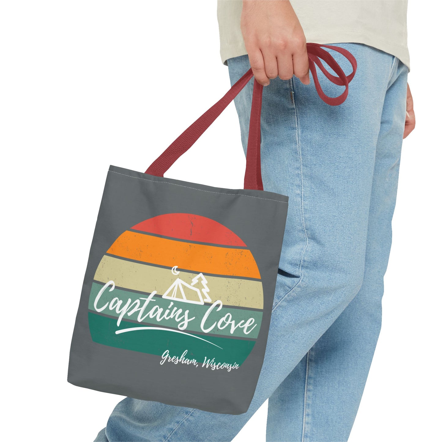 Gray Cove Tote Bag (AOP)