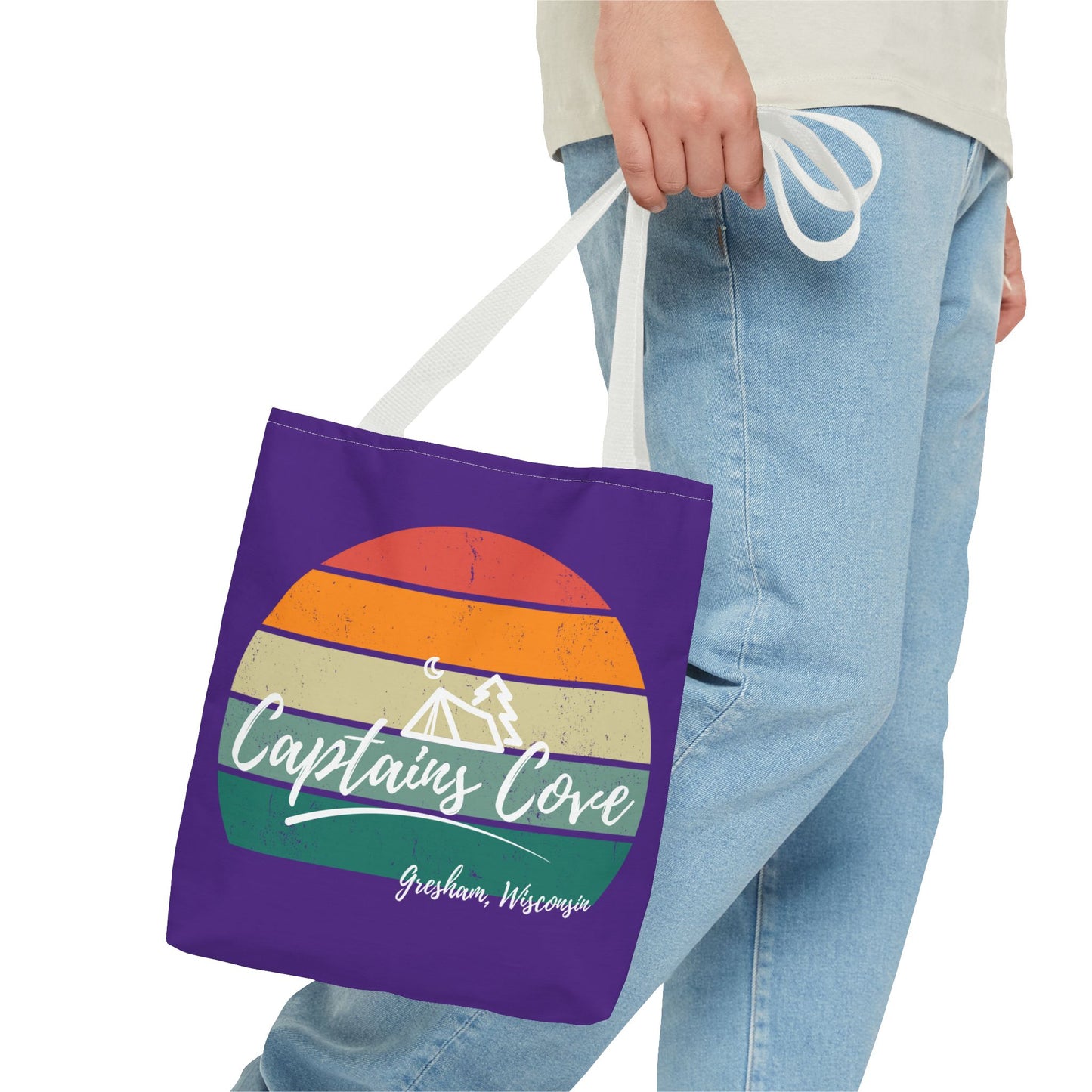 Purple Cove Tote Bag (AOP)