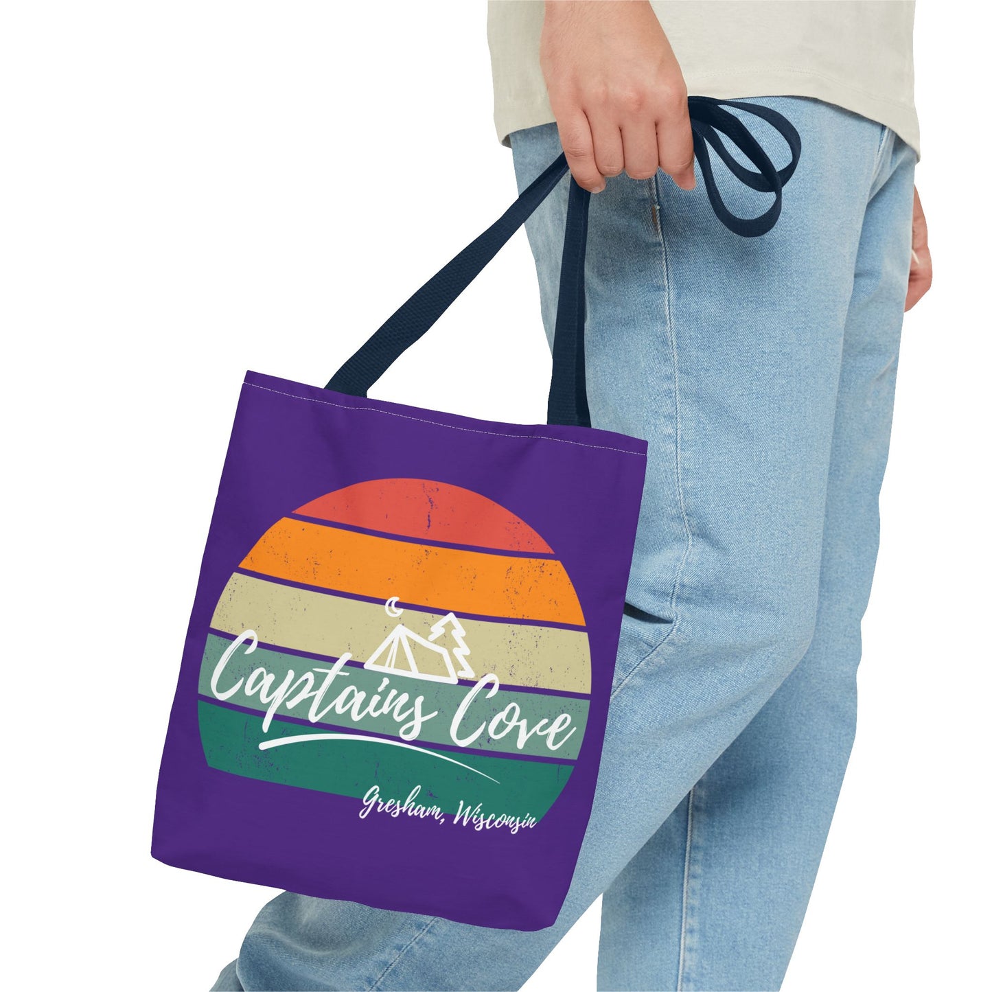 Purple Cove Tote Bag (AOP)