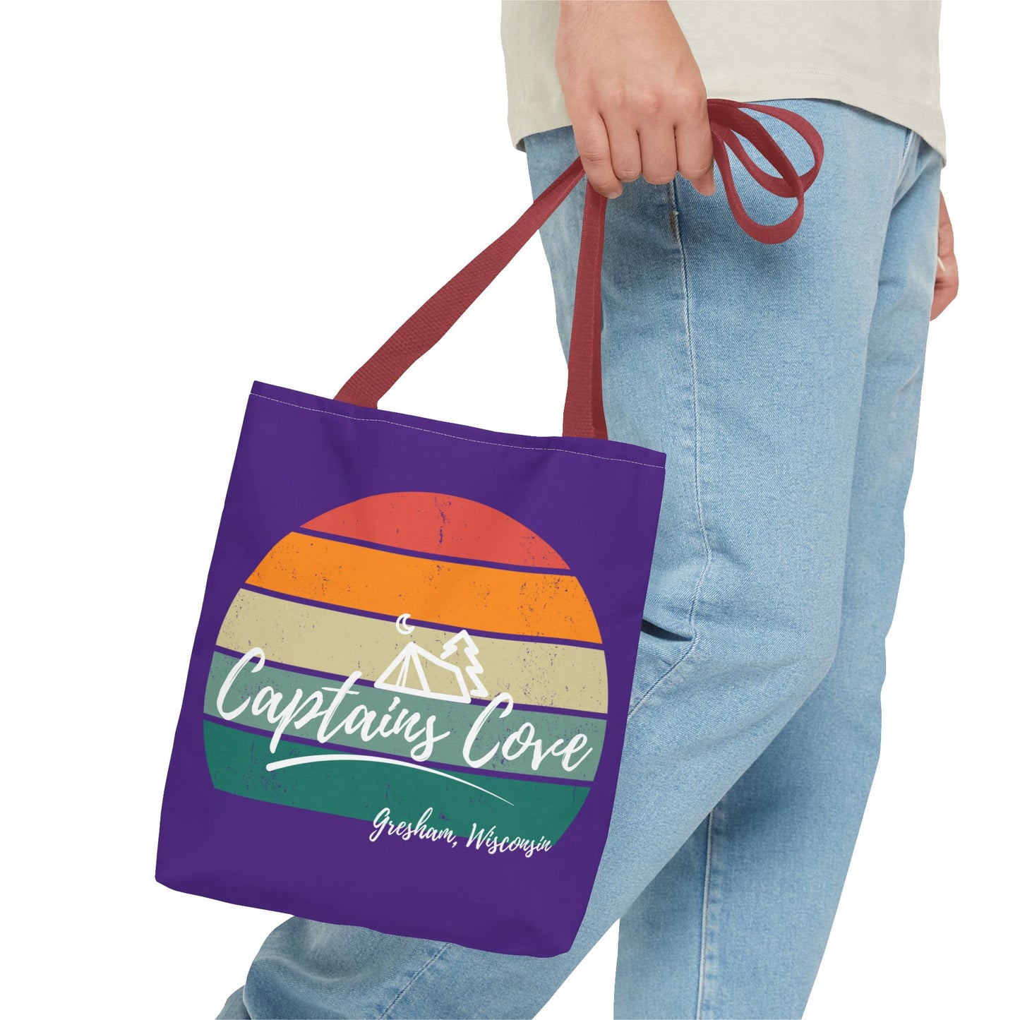 Purple Cove Tote Bag (AOP)
