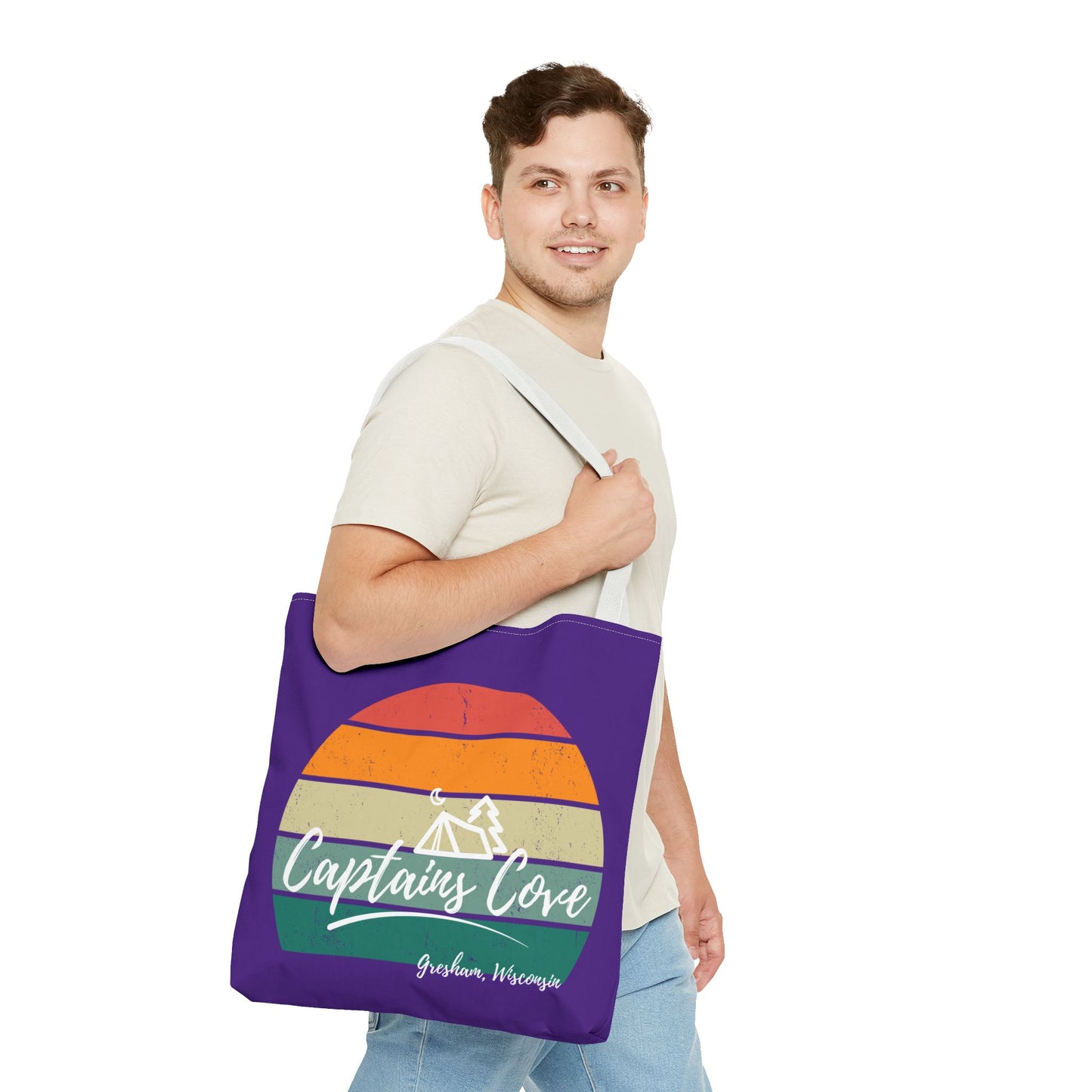 Purple Cove Tote Bag (AOP)