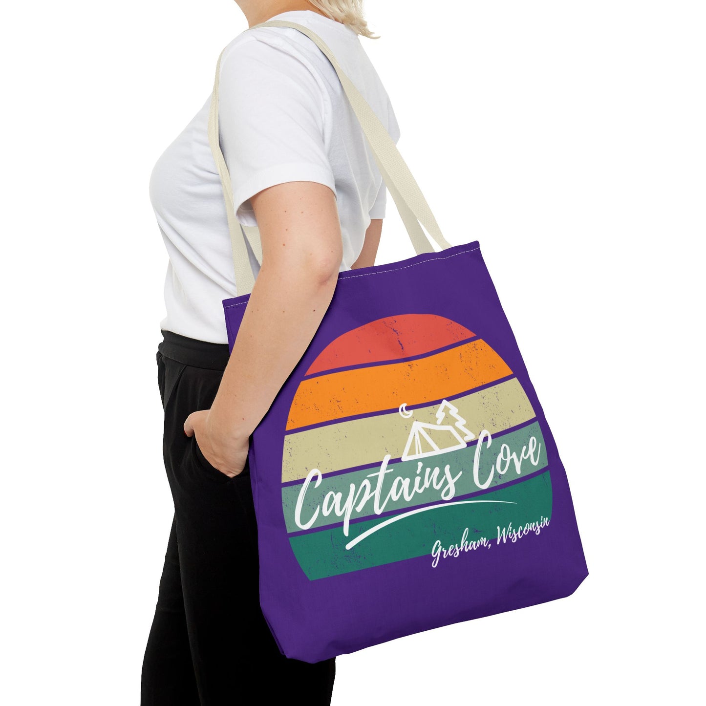 Purple Cove Tote Bag (AOP)