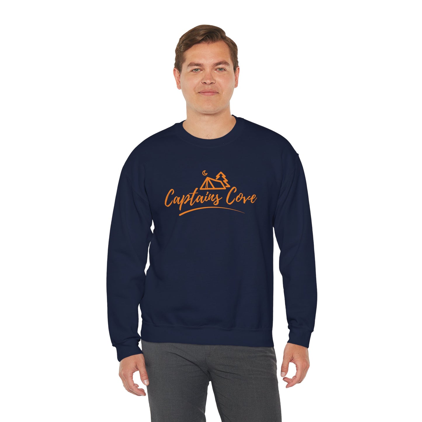 Classic Crew (Gold Print) Unisex Heavy Blend™ Crewneck Sweatshirt