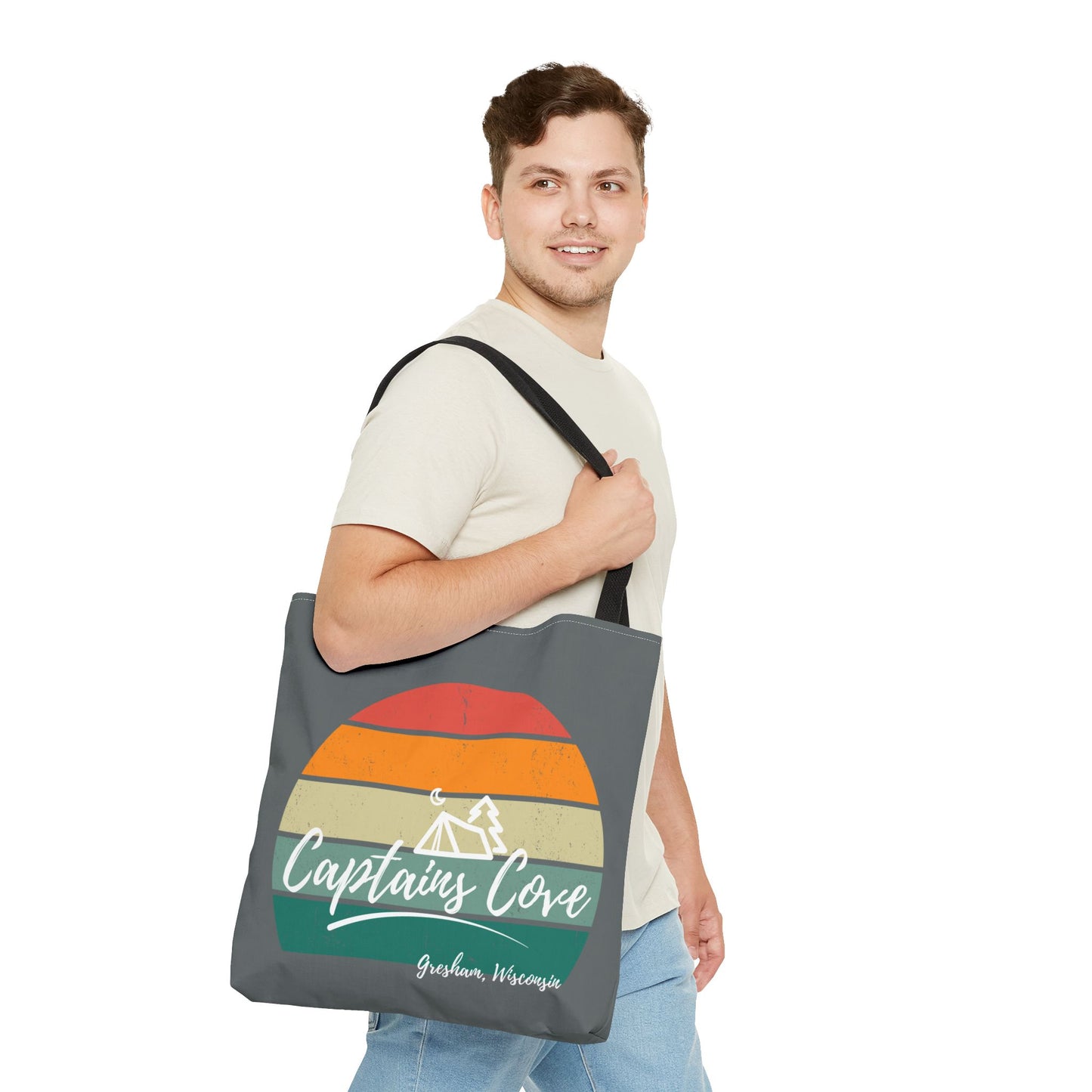 Gray Cove Tote Bag (AOP)