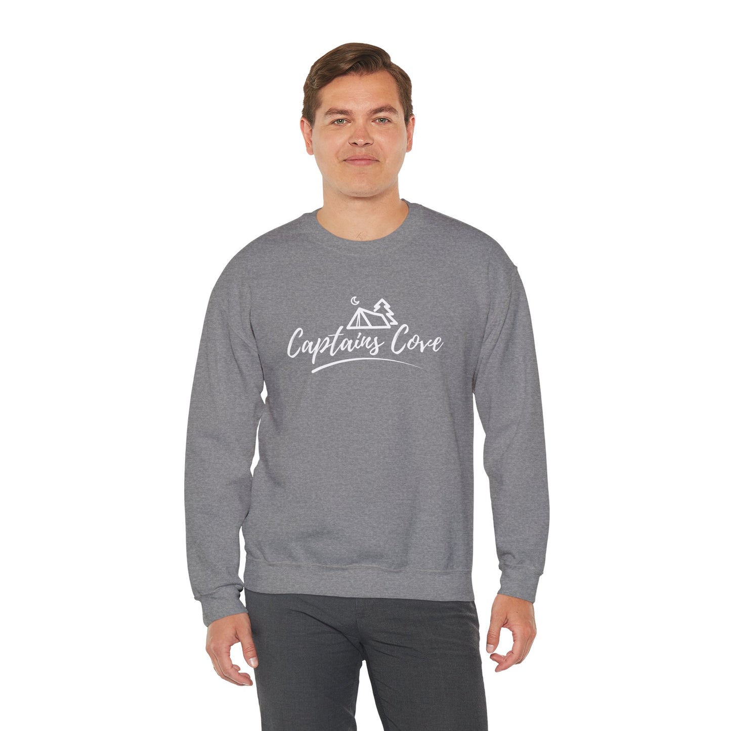 Classic Logo (White) Unisex Heavy Blend™ Crewneck Sweatshirt