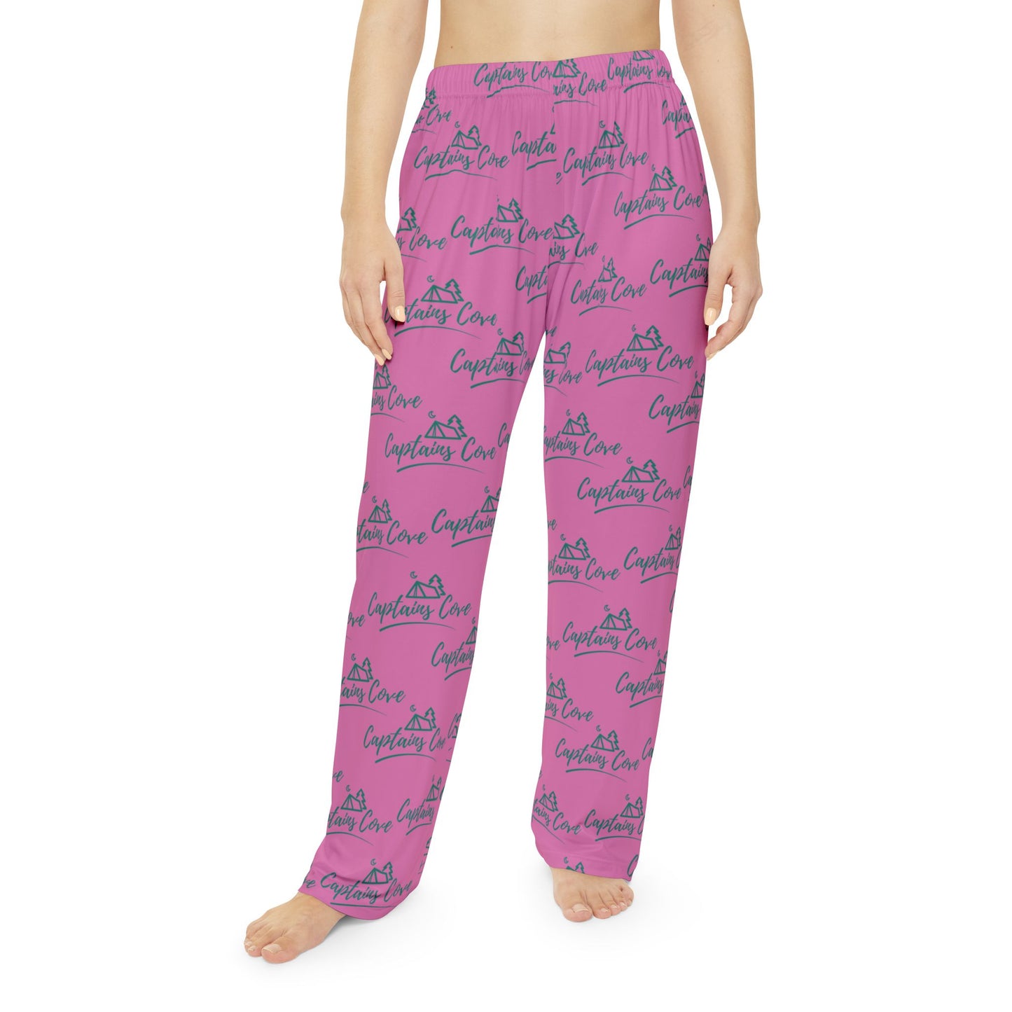 Women's Teal Green & Pink Pajama Pants