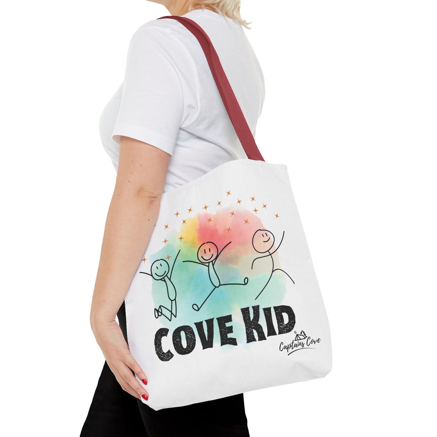 White Kid Tote Bag (AOP)