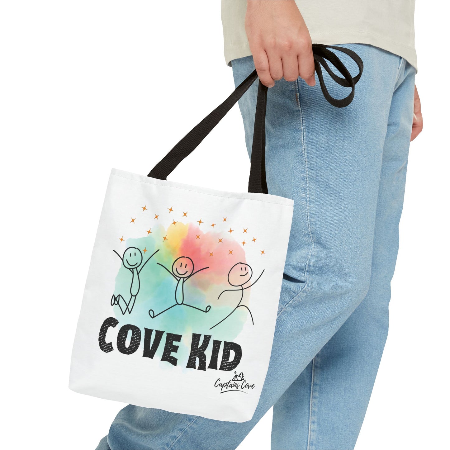 White Kid Tote Bag (AOP)