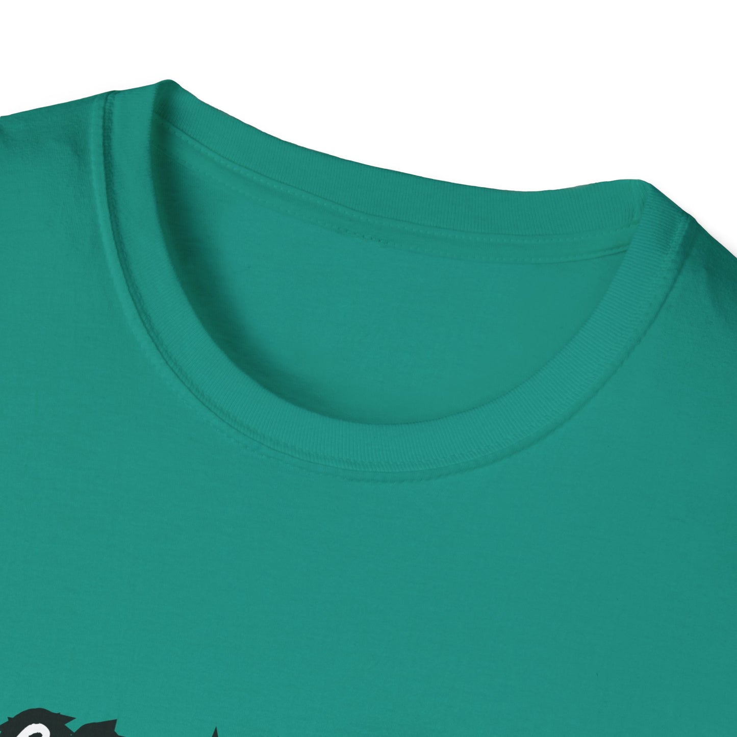 Camping Friends B&W- Unisex Softstyle T-Shirt