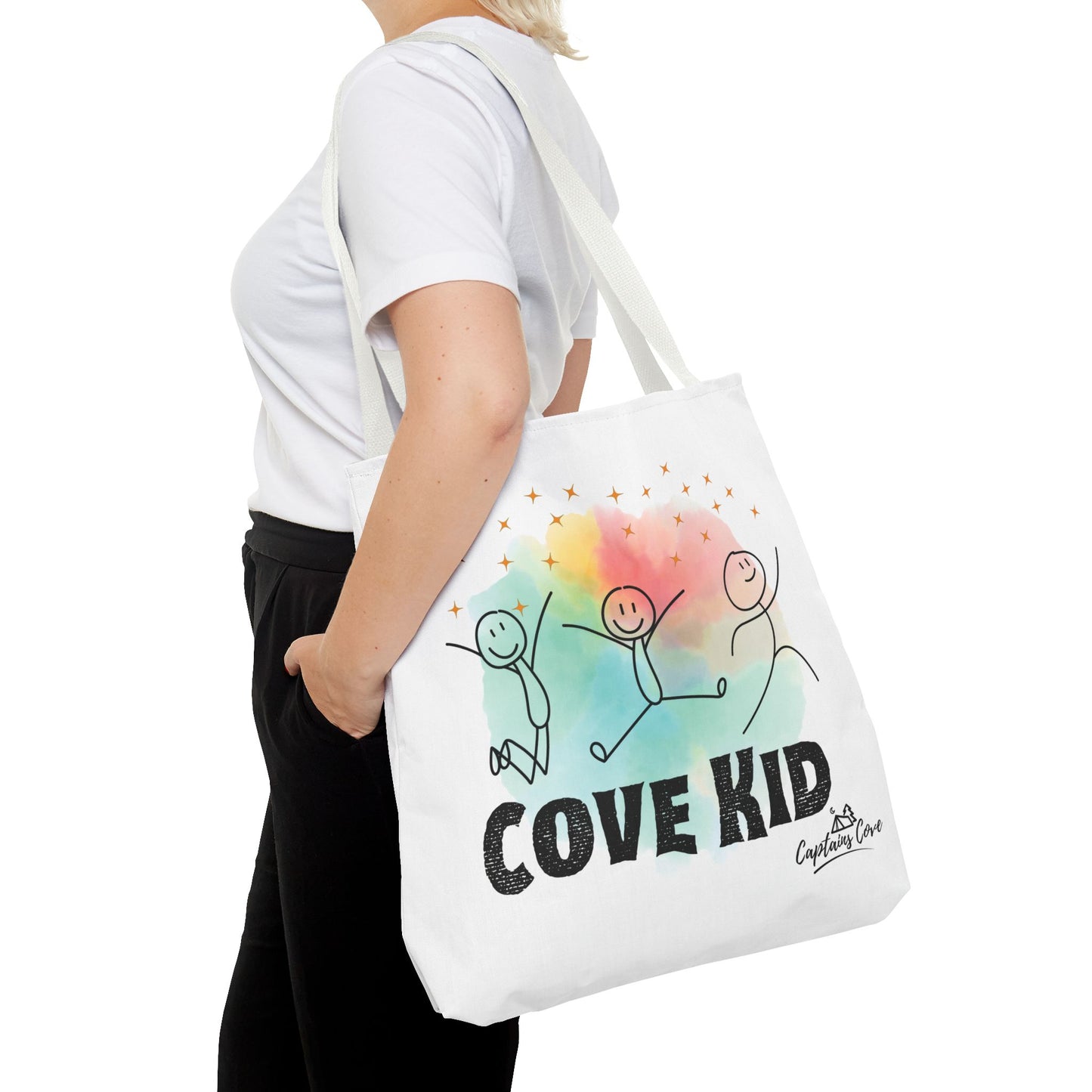 White Kid Tote Bag (AOP)