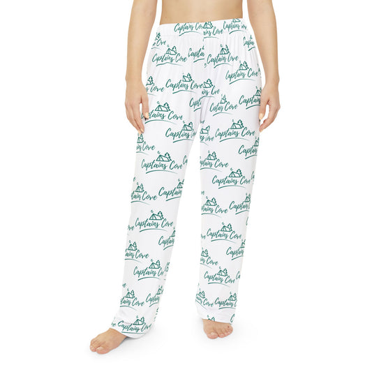 Women's Teal Green Pajama Pants (AOP)