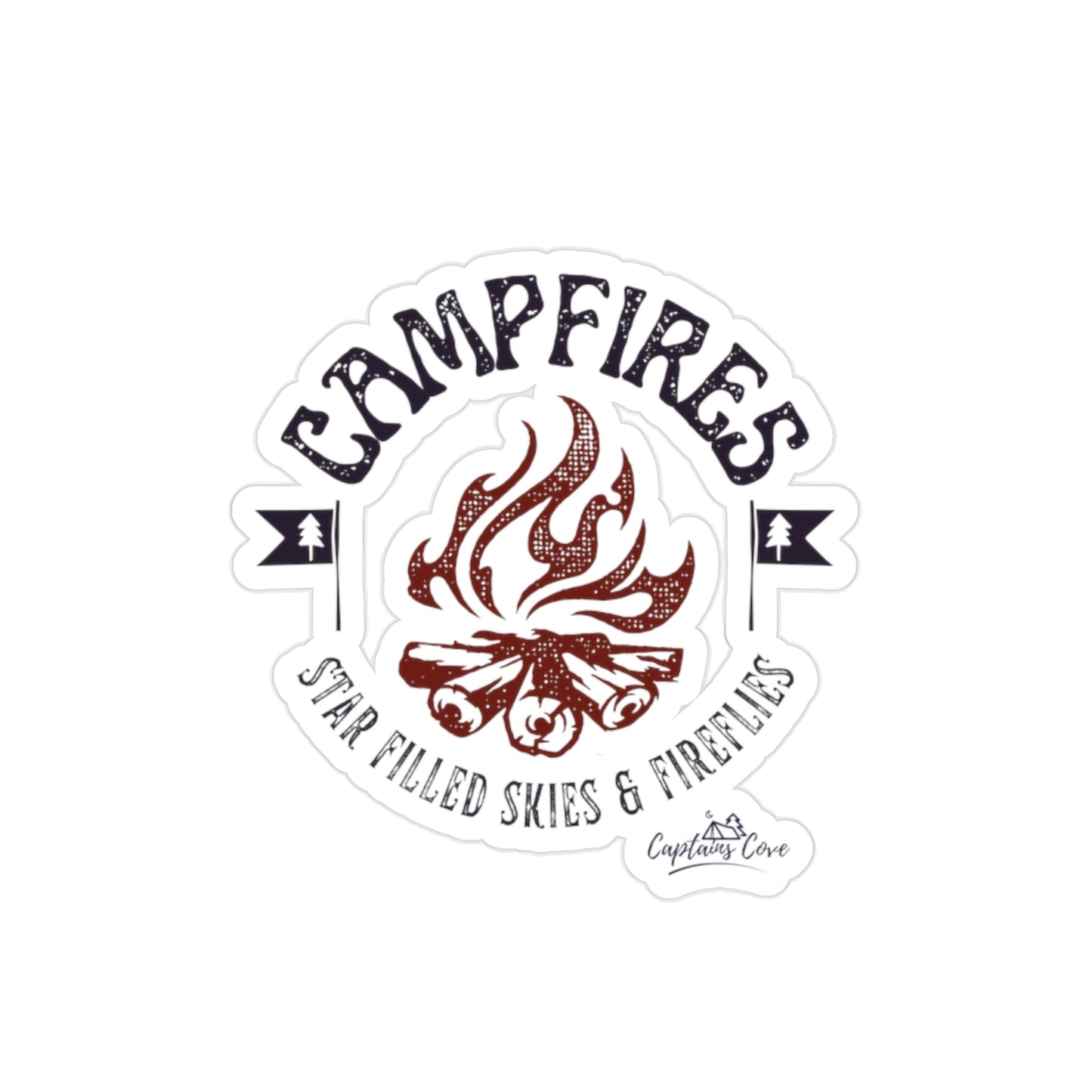 Transparent Outdoor Stickers, Die-Cut, 1pc
