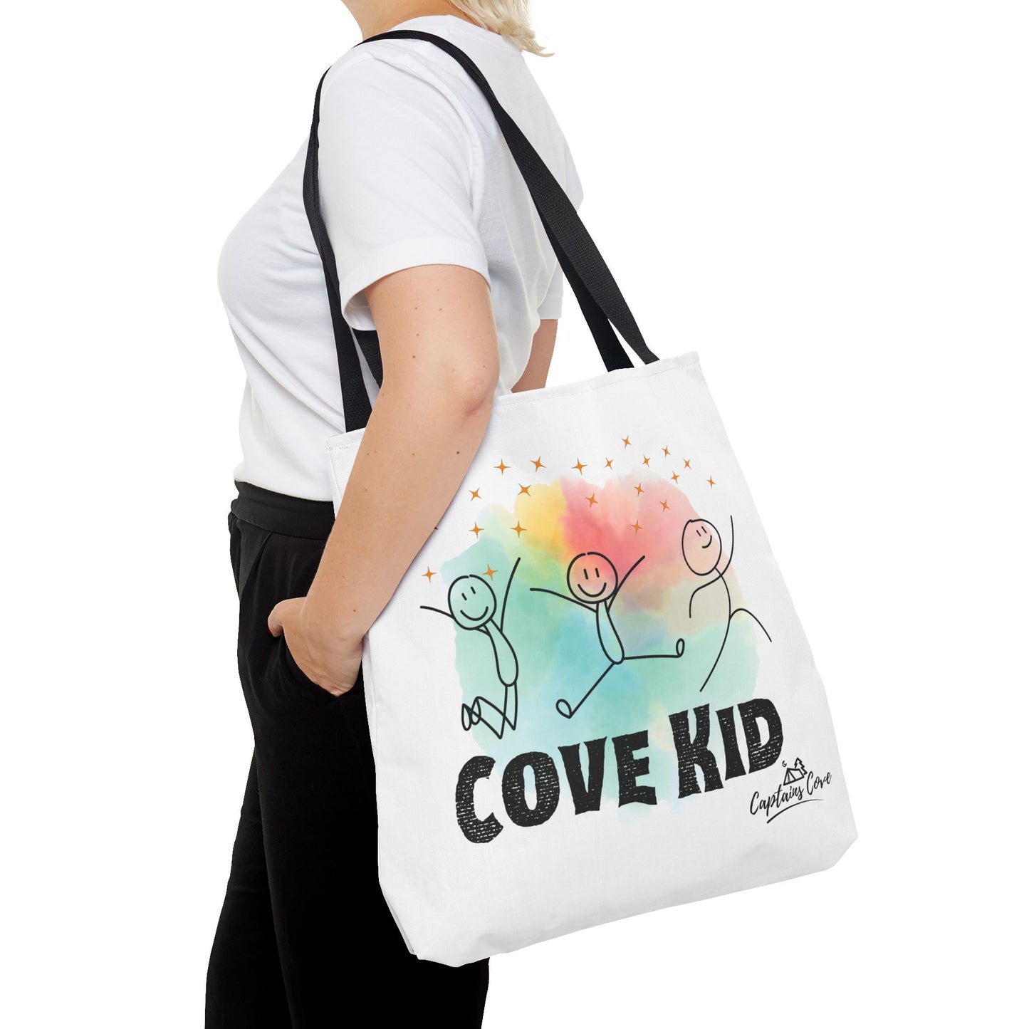 White Kid Tote Bag (AOP)