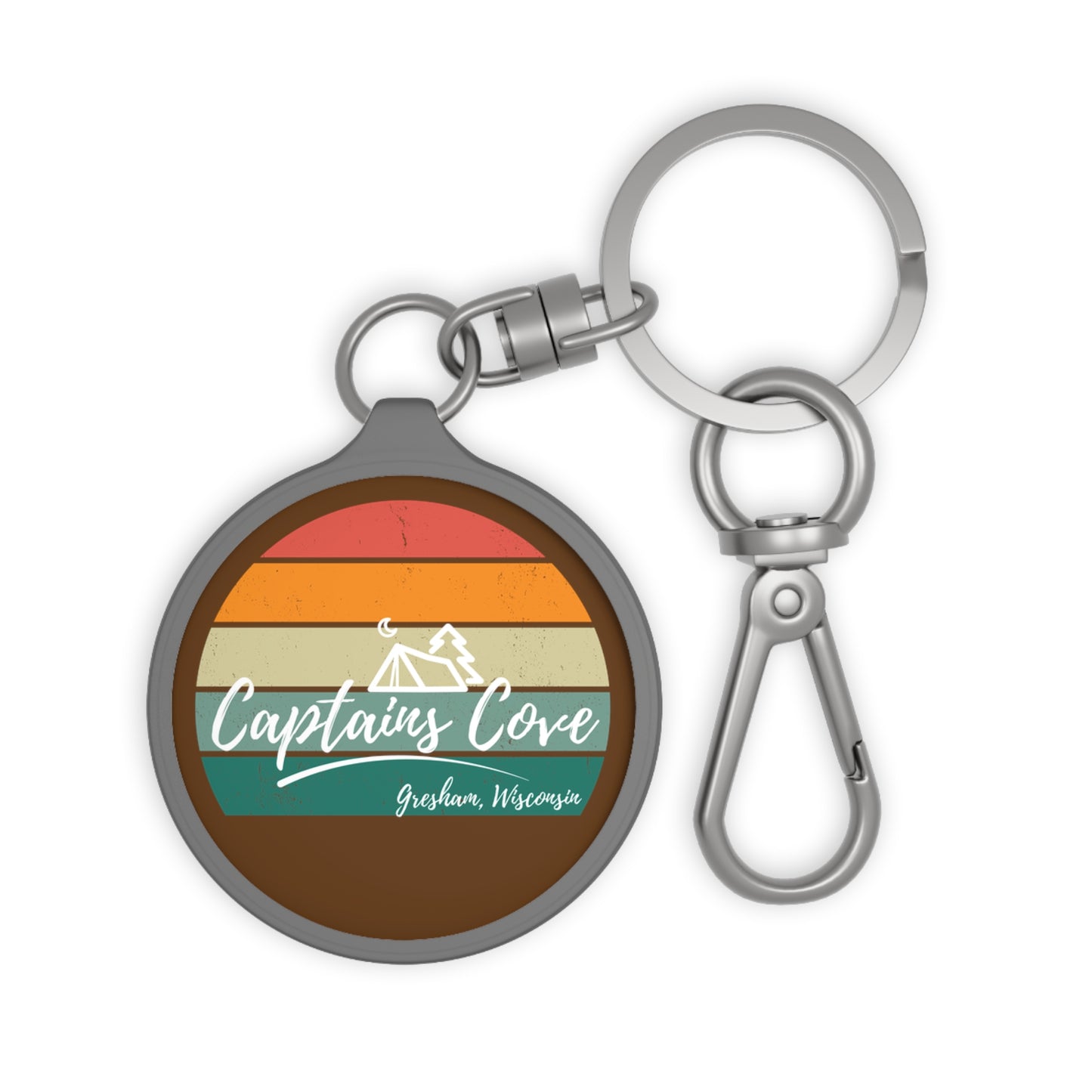 Keyring Tag - Brown