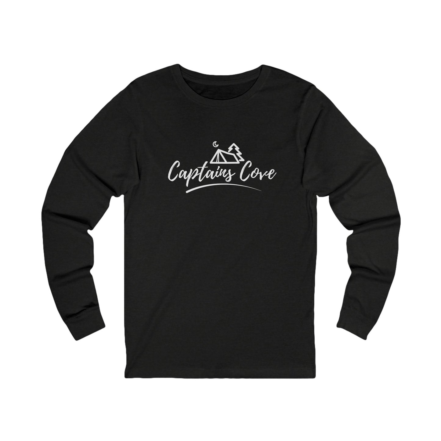 FREE SHIPPING! Classic Captain's Cove Long Sleeve Tee — Nautical Cabin, Cozy Harbor Design