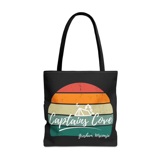 Black Cove Tote Bag (AOP)