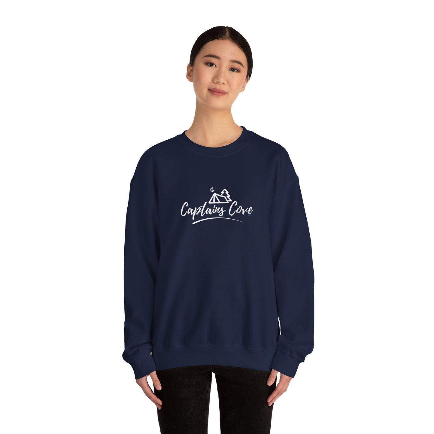 FREE SHIPPING: Classic Logo (White) Unisex Heavy Blend™ Crewneck Sweatshirt