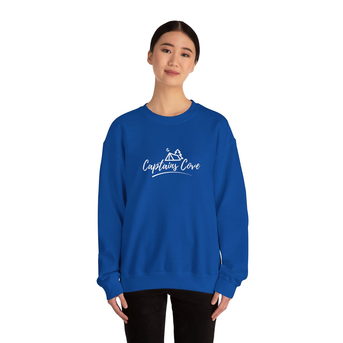 FREE SHIPPING: Classic Logo (White) Unisex Heavy Blend™ Crewneck Sweatshirt