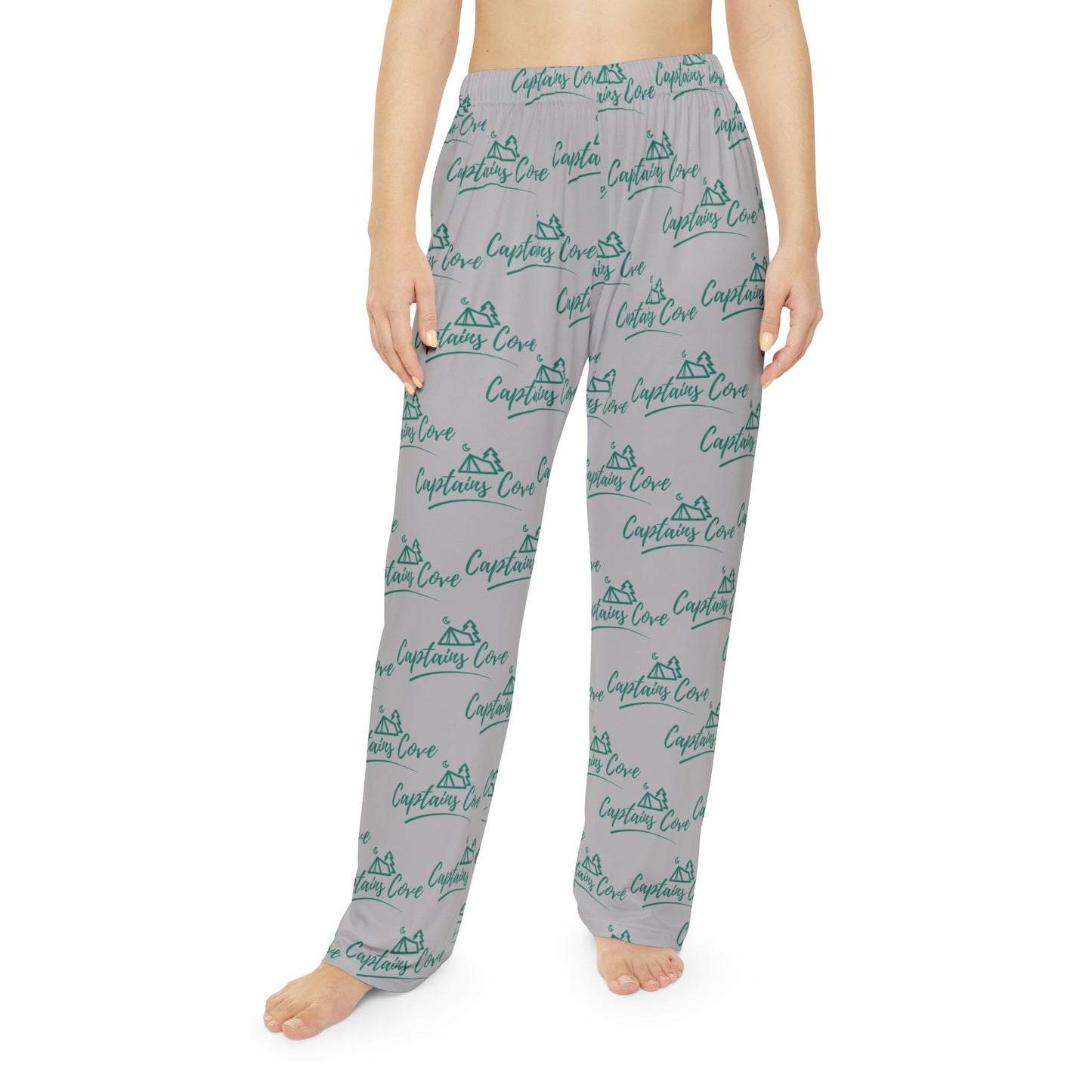 Women's Teal Green & Grey Pajama Pants