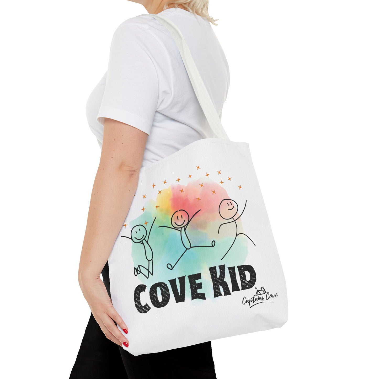 White Kid Tote Bag (AOP)