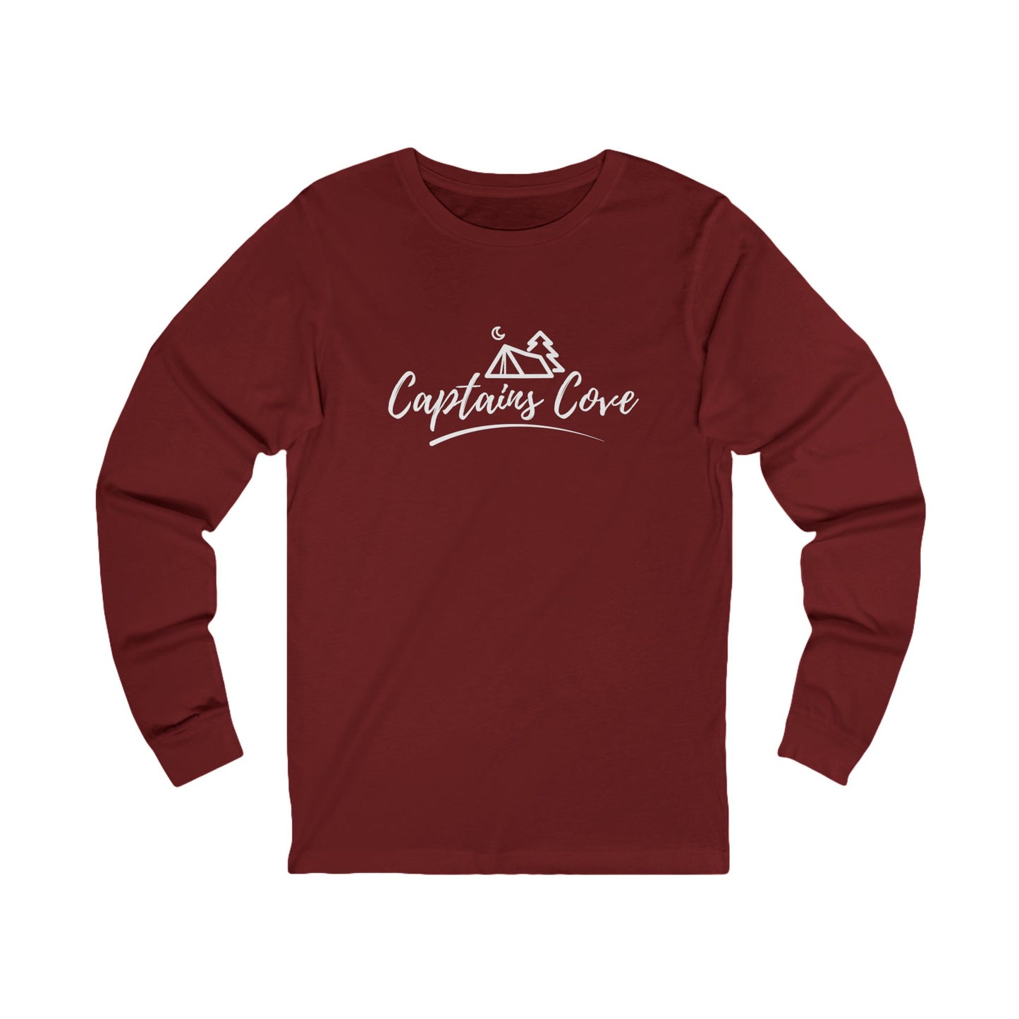 FREE SHIPPING! Classic Captain's Cove Long Sleeve Tee — Nautical Cabin, Cozy Harbor Design